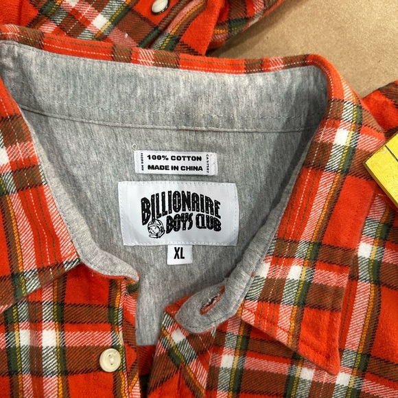 🧥 Billionaire Boys Club Plaid Flannel Shirt – XL - Picture 8 of 9
